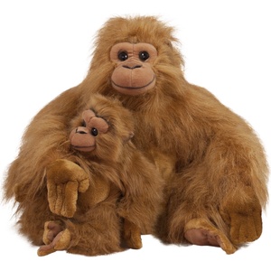 Амек Тойс Плюшена играчка Амек Тойс - Бабуин с бебе, 42 cm (41104) - ozone
