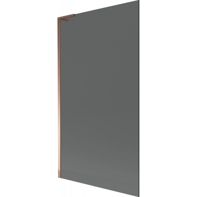Mexen Next L параван за вана с едно крило 100 x 150 cm, графит, розово злато - 895-100-000-03-40-60 (895-100-000-03-40-60)