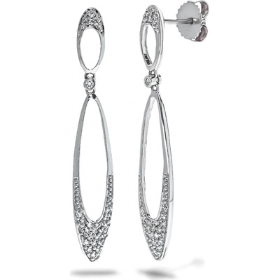 Blink-Blink výrazné visiace diamantové náušnice 7015BDV