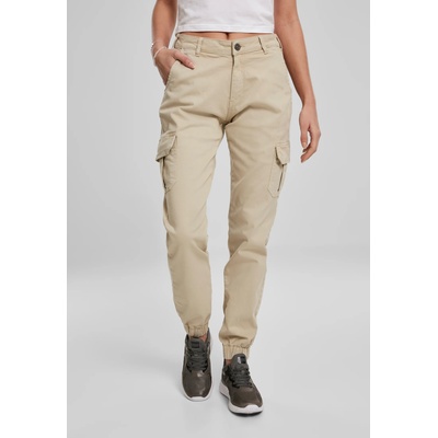 Urban Classics Дамски карго панталон в бежово Urban Classics Ladies High Waist Cargo Pants UB-TB3048-02439 - Бежов, размер 29