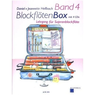 Blockfloetenbox 4 zábavná školy hry na sopránovú zobcovú flautu