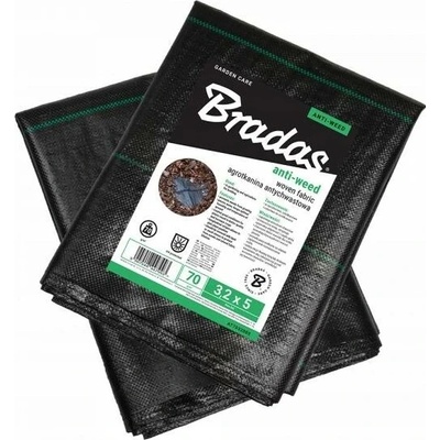 Bradas Černá agrotextilie proti plevelu 3,2x5 m 70 g/m2 AT7032005