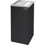 Horecano - Метален правоъгълен пепелник 30x24xh60, 5см черен G-(86029-003) (012509)