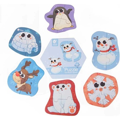 Classic World Детски дървен пъзел - Снежна приказка (cw40022)