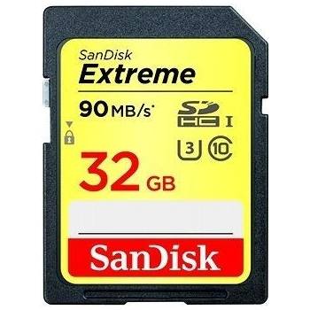 SanDisk Extreme SDHC 32GB UHS-I U3 SDSDXNE-032G-GNCIN