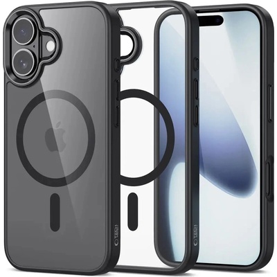 Tech-Protect Калъф Tech-Protect MagMat MagSafe за iPhone 17 - прозрачен черен