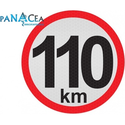 Samolepka reflexná - Obmedzená rýchlosť 110 (C5)