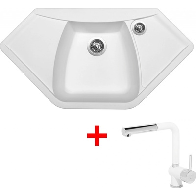 Sinks Set NAIKY 980 Milk + baterie MIX 3 P GR