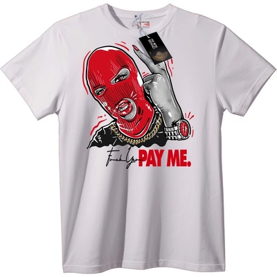 NOONEBRAND Тениска Червена Маска - 5XL, White