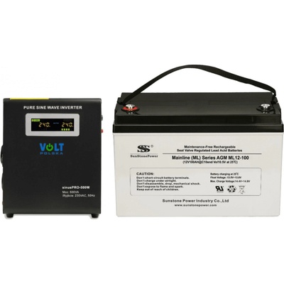 VSelektro záložní zdroj 300W sinusPRO-500W + AKU 100Ah