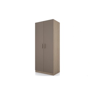 Bogdan Furniture I Двукрилен гардероб Mod 1001, Мока/Лате