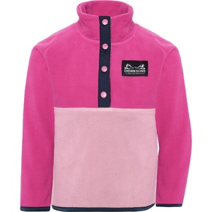 Didriksons Детски поларен пуловер Didriksons Kid's Monte Half Button Fleece jumper - Cactus Pink - размер 120 (704-6249-0215)
