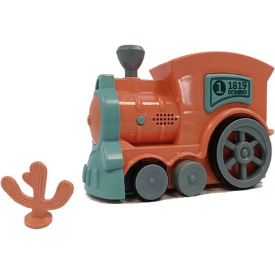 Bavytoy Elektrická mašinka s dominem oranžová