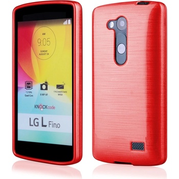 Pouzdro JELLY Case Metallic LG L Fino D290N červené