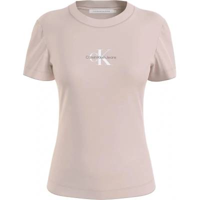 Calvin klein jeans Тениска Calvin Klein Jeans Monologo short sleeve T-shirt - Beige