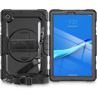 Tech-Protect Solid 360 Case - удароустойчив хибриден кейс за Lenovo Tab M10 Plus 10.3 (черен) (bulk)