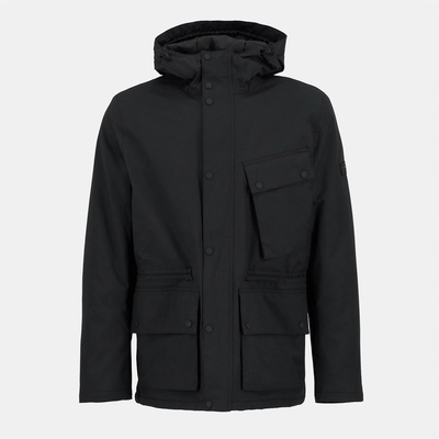 Barbour International Яке Barbour International Men's Endley Waterproof Hooded Long Sleeve Long Puffer Jacket - Black BK11
