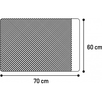 FLAMINGO Předložka před toaletu Matz obdélníková 70x60x1,3cm