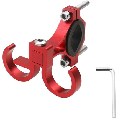Držiak na bicykel Hook Shopping With Two Loops Bike / Scooter Aluminum Fs366 Red