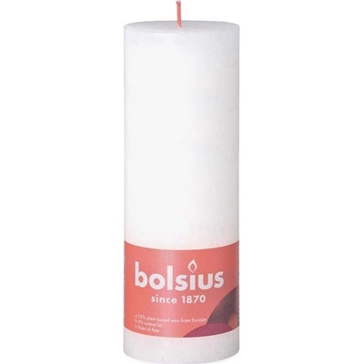 Bolsius Rustic Shine Válec 68x190mm Cloudy White bílá