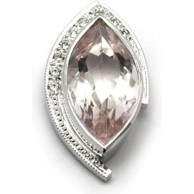 OPTIMA DIAMANT prívesok AU 585/000 př. Beryl-Morganit+př. Diamant 1,72gr JO2228105
