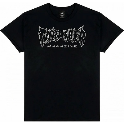 Triko THRASHER METAL T-Shirt BLACK