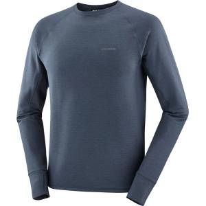 Salomon Мъжки поларен пуловер Salomon Essential Lightwarm CN Fleece jumper - Blue Nights - размер XL (005-6759-0315)