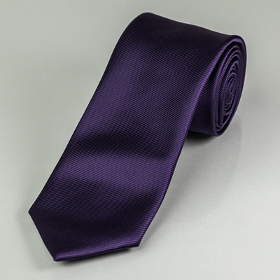 AMJ kravata pánská proužkovaná KU0019 tmavě fialová – Sleviste.cz