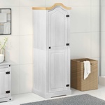 vidaXL Шкафове Бяло 55 x 52 x 170 см Солидно борово дърво (42024933)