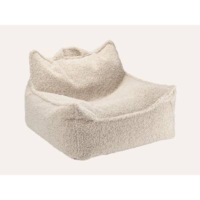 Wigiwama Detské kreslo Cream White Beanbag Chair WGM-001-4