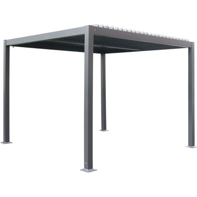 Hespéride Evonis, hliník/ocel, 3 x 3 m antracitová