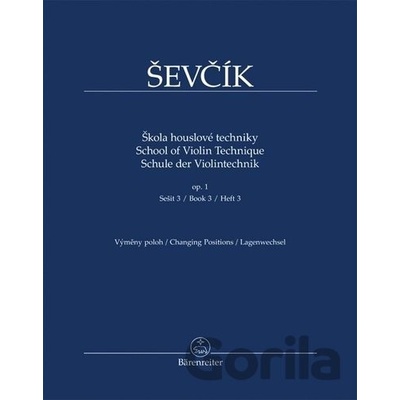 KN Otakar Ševčík Škola houslové techniky op. 1, sešit 3, výměny polo