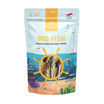 Pokusa for Health POKUSA - сушена херинга за кучета и котки 60гр (PokusaForHealth)