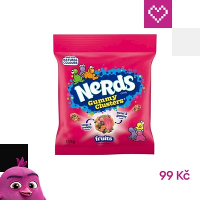 Nerds Clusters Ovocné příchutě 113 g