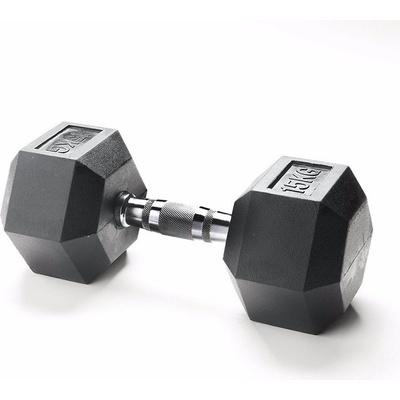 Trinfit HEXA Jednoruční pogumovaná 15 kg