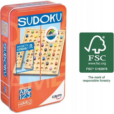 Cayro Sudoku v plechovej krabičke