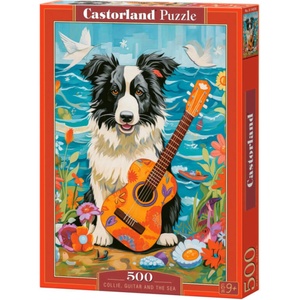 Castorland Пъзел Castorland от 500 части - Коли с китара край морето (B-54008)
