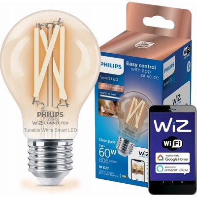 Philips Smart Chytrá LED žárovka 7W, E27, Tunable White