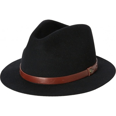 Brixton Messer Short Brim Fedora Black