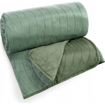 Eurofirany Prehoz na posteľ polyester 200 cm x 220 cm zelený