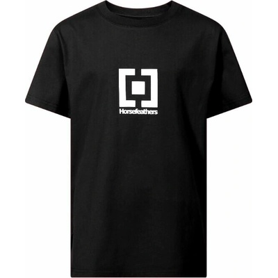 Horsefeathers Vertical mid logo Black