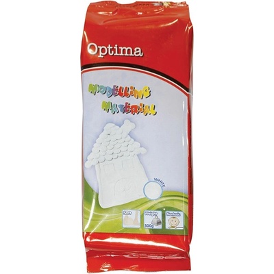 Optima Пластелин optima за моделиране бял 500 г 100090 (100090)