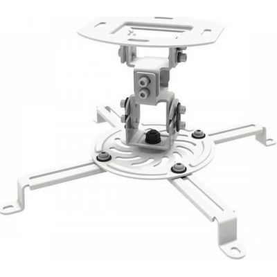 SBOX PM-18 otočný stropní držák s náklonem k projektoru, do 13,5kg, VESA od 54x54 do 320x320, bílý (revolving ceiling mount with tilt), PM-18 – Zboží Mobilmania