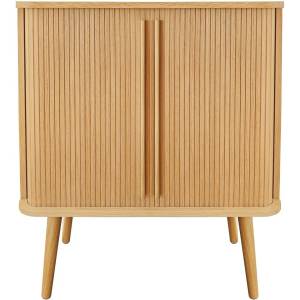 Woodman Висок скрин от декор от дъб с плъзгащи се врати естествен 83x95 cm Rove - Woodman (200216001012)