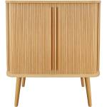 Woodman Висок скрин от декор от дъб с плъзгащи се врати естествен 83x95 cm Rove - Woodman (200216001012)