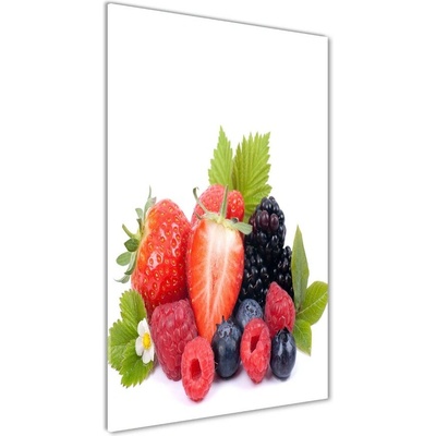 Vertikálny foto obraz sklo tvrdené Lesné ovocie 50x100 cm