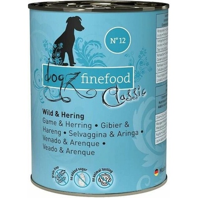 Dogz Finefood No.12 zverina & sleď 400 g