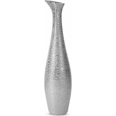 EUROFIRANY DEKORAČNÍ VÁZA RISO (FI)15X60 CM STŘÍBRNÁ – Zboží Dáma