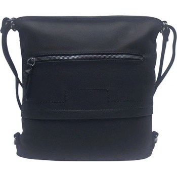 Tapple Střední kabelko-batoh 2v1 s praktickou kapsou černá