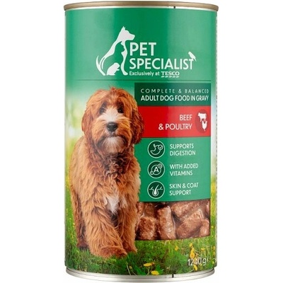Pet Specialist Adult kúsky s hovädzinou a hydinou v omáčke 1240 g